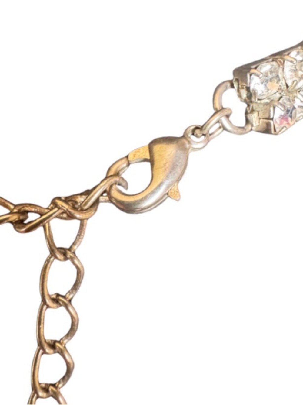 Rhinestone “B” Choker and Pendant - Picture 3 of 3